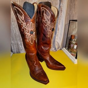 Gorgeous Shyanne Cowboy Boots Turquoise Accent